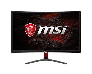 MSI Full HD FreeSync Gaming Monitor 24-in Curved non-Glare 1ms LED Wide ...