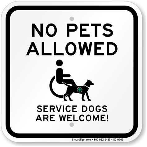Guide Dogs Allowed Sign