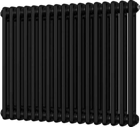 Black Column Radiator H600mm x W768mm 2 Column - Alpha | UK Radiators