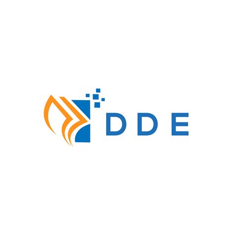 DDE credit repair accounting logo design on white background. DDE ...