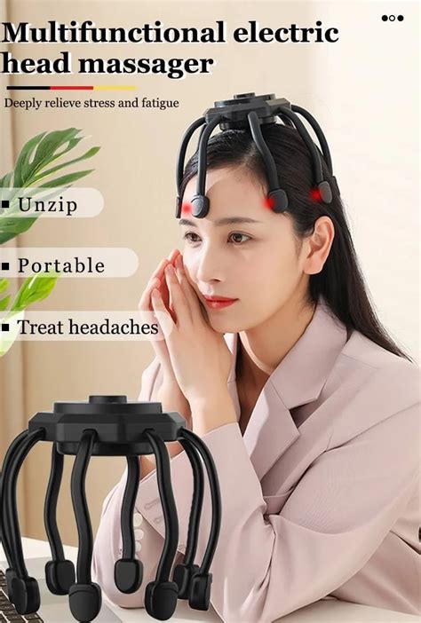 Multifunctional electric head massager