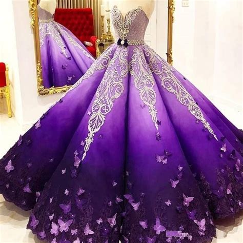 Stunning Purple Princess Quinceanera Dresses Crystal Beads Sash ...