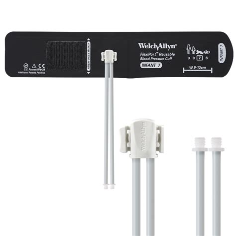 Welch Allyn FlexiPort® Reusable Blood Pressure Cuffs with Two-Tube Screw-Type Connectors ...