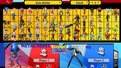 Sonic and Sega All-Stars Battle Royale Fan-Made Roster. : SEGA