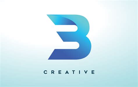 Blue B Letter Logo Design with Stylized Look and Modern Design for Business Company Logo 5597087 ...