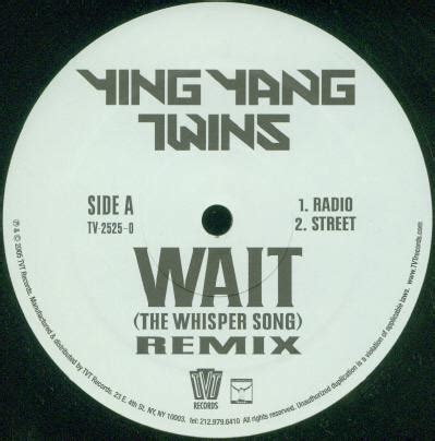 Ying Yang Twins – Wait (The Whisper Song) (Remix) – Vinyl (12", 33 ⅓ ...