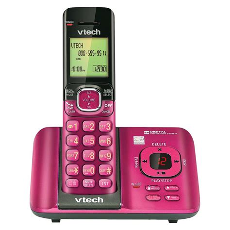 VTech DECT 6.0 Cordless Phone System (CS6529P) with Answering Machine ...