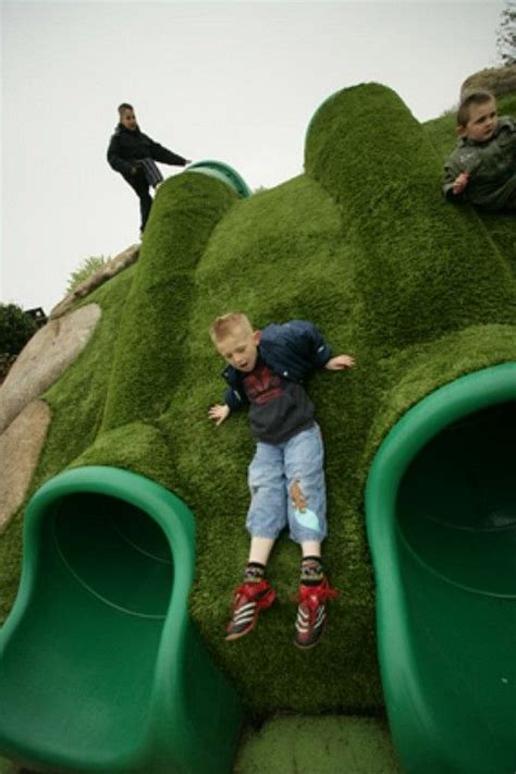 Bespoke Tube Embankment Slides | Playground design, Playground, Public playground