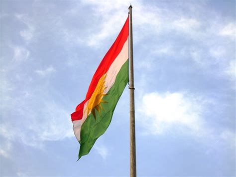 Kurdish flag at the citadel - Erbil, Kurdistan, Iraq - a photo on ...