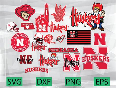 Nebraska Huskers Football, Football Team, Logo Bundle, Support Team ...