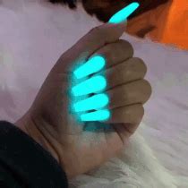 stimboard on Tumblr | Luminous nails, Glow nails, Neon acrylic nails