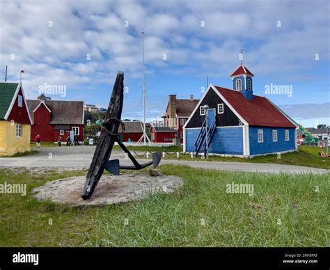 Western Greenland, Qeqqata Municipality, Sisimiut. Sisimiut Museum aka ...