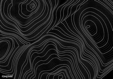 Premium vector of Black and white abstract map contour lines ...