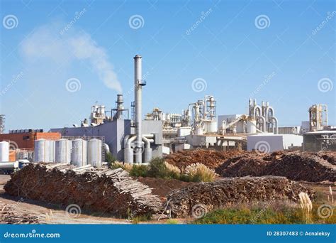 Paper Factory stock image. Image of fumes, pollution - 28307483