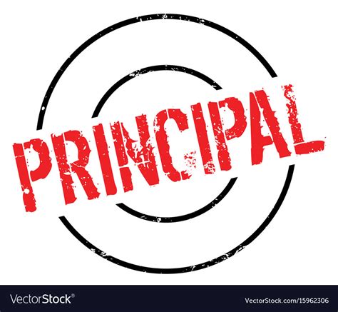 Principal rubber stamp Royalty Free Vector Image