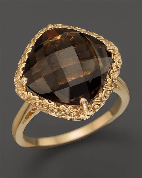 14K Yellow Gold and Smoky Quartz Ring | Bloomingdale's