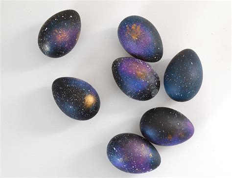 How to Make Colorful Galaxy Easter Eggs