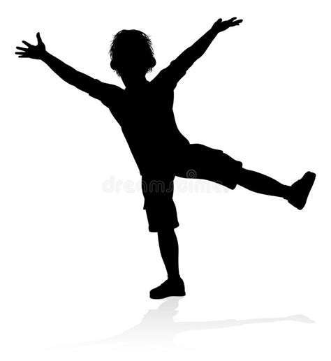 Children Silhouette Walking Black White Stock Illustrations – 844 ...