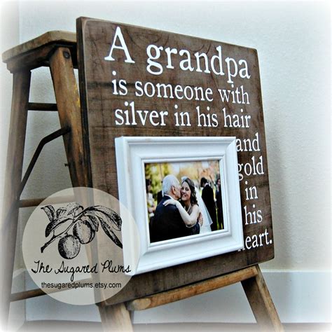 Grandpa Photo Frame, Grandfather, Grandchild, Grandpa, PaPa ...