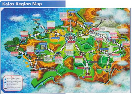 Carte de la région de Kalos : r/pokemon