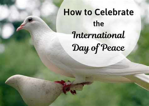 Ideas and Activities for Celebrating International Peace Day - Holidappy