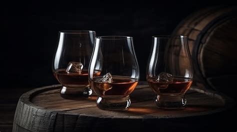 Premium Photo | Tasting of single malt scotch whisky in ...