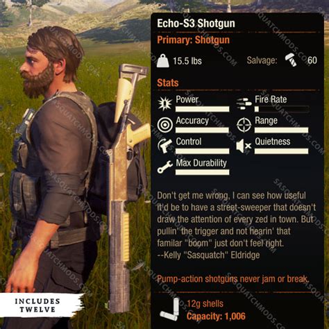 State of Decay 2 Heartland Weapons - Sasquatch Mods