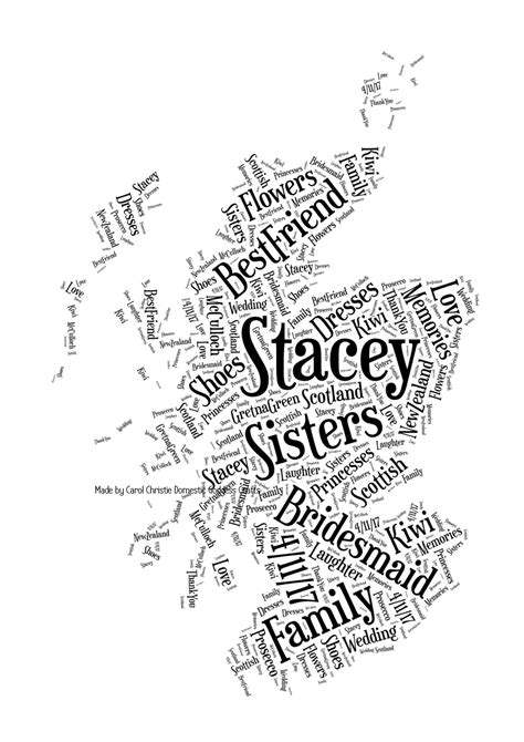 Map Of Scotland Word Art Scotland Map Map of Scotland | Etsy