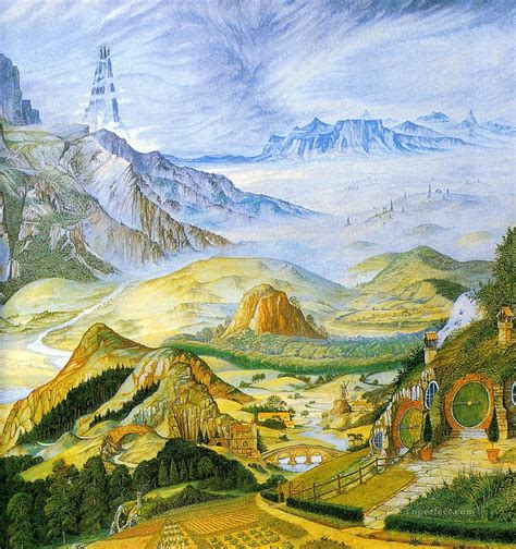 Linda & Roger Garland painting (detail) | Middle earth, Middle earth art, Tolkien art