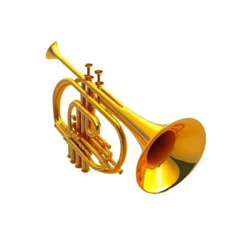 Golden trumpet transparent 24396749 PNG