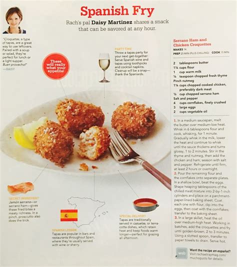 Clipped From Rachael Ray Magazine | Chicken croquettes, Foodie, Cooking