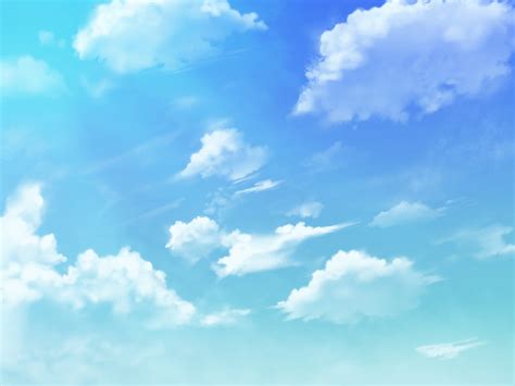 Anime Landscape: Anime Blue Sky Background