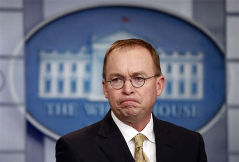 Impeachment inquiry: Mick Mulvaney to House Democrats: Drop dead - Los ...