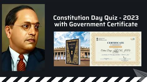 Participate Constitution Day Quiz-2023 with Government Certificate