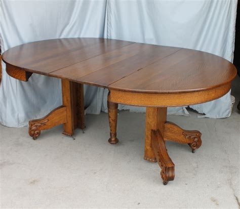Bargain John's Antiques » Blog Archive Antique Round Oak Dining Table - 45 inches Diameter with ...