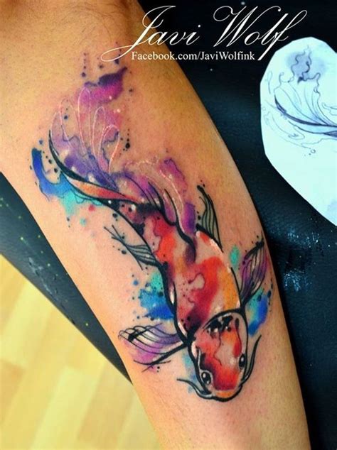 40 So Cute Tiny Fish Tattoo Ideas - Bored Art | Koi fish tattoo, Koi tattoo, Watercolor fish tattoo