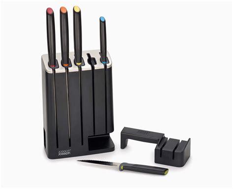 Knives Block 5-piece Set with Sharpener | Joseph Joseph