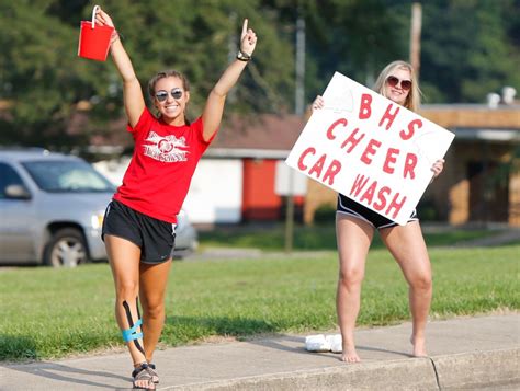 Connect Bridgeport : Photos: Tribe Cheerleaders Hold Annual Car Wash