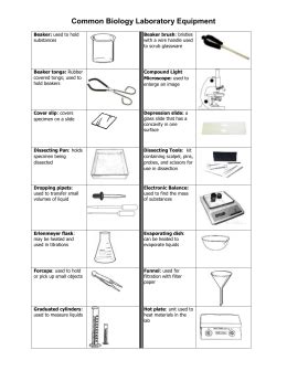 Laboratory Apparatus and Equipment - Dr. Vernon-