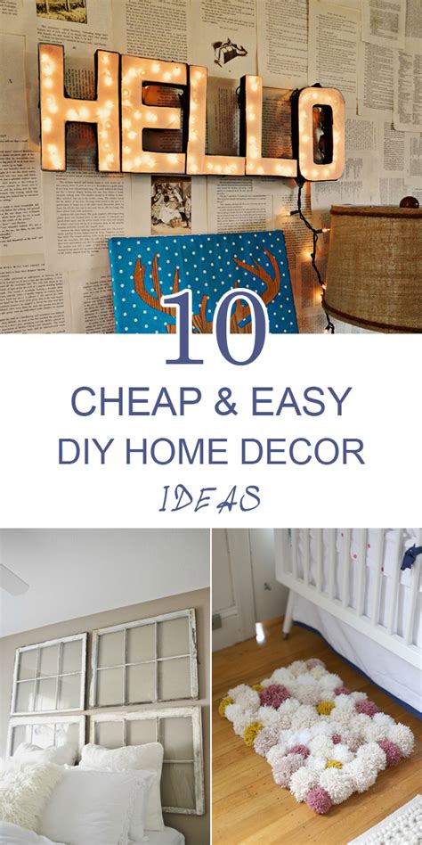 10 Cheap and Easy DIY Home Decor Ideas - Frugal Homemaking