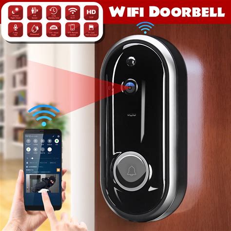 Video Doorbell Camera Wireless WiFi Security Phone Ring DoorBell ...