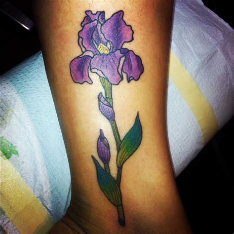 Iris Flower Tattoo