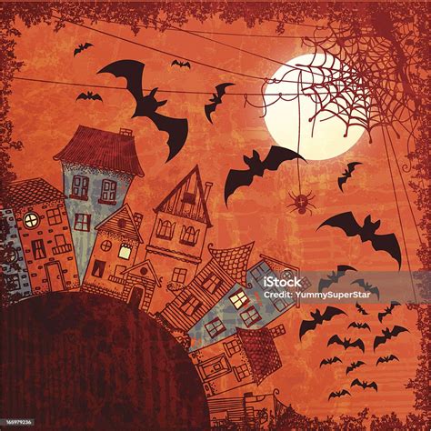 Halloween Night Illustration Stock Illustration - Download Image Now ...