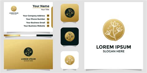 beauty care logo and branding card 15617806 Vector Art at Vecteezy