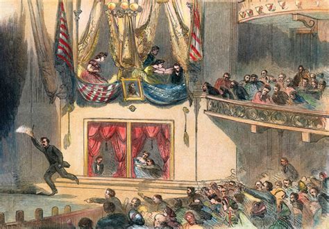 LINCOLN ASSASSINATION, 1865. The assassination of President Abraham Lincoln by John Wilkes Booth ...