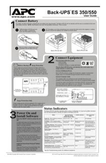 APC ES 550 User's Manual - Free PDF Download (2 Pages)