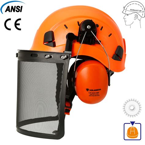 Industrial Forestry Safety Helmet Visor Earmuffs Chainsaw Arborist ...