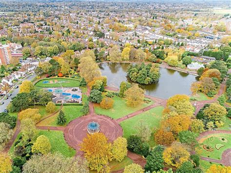 Wolverhampton's West Park snapped from the skies in picture to feature at city's art gallery ...