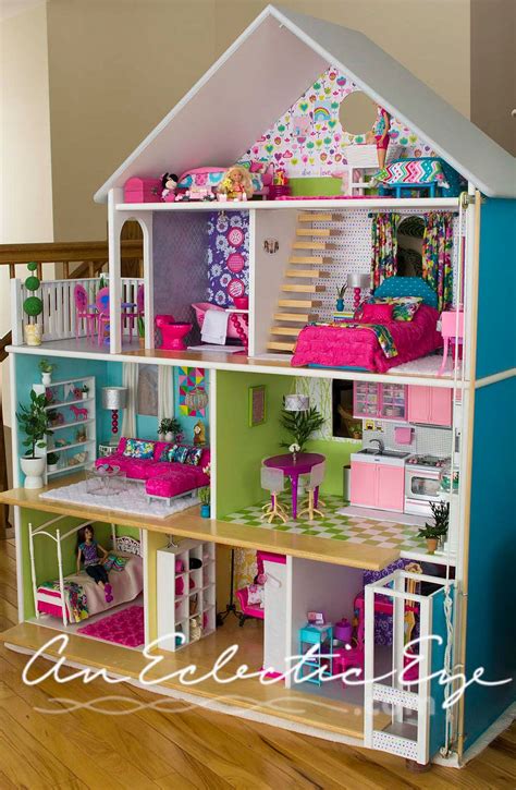 an-eclectic-eye-diy | DIY dollhouse Barbie Diy, Diy Barbie House, Barbie Dream House, Homemade ...