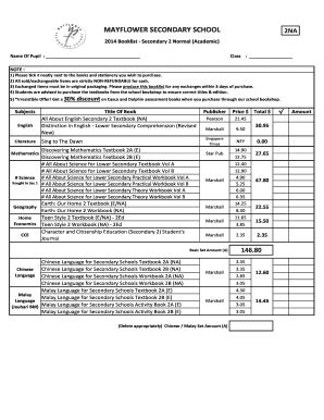 Mayflower Secondary School Uniform - Fill Online, Printable, Fillable, Blank | pdfFiller